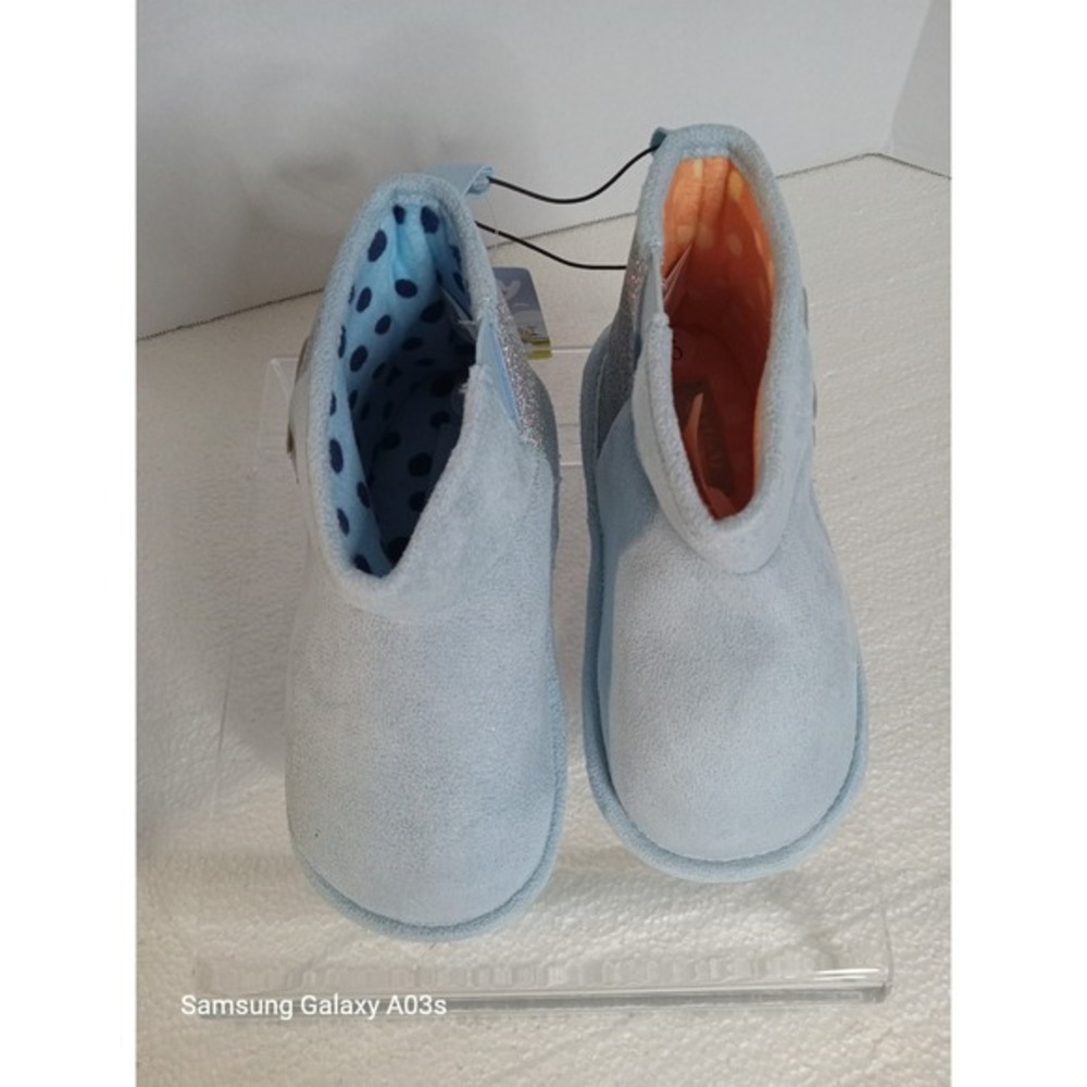 Disney Pixar Size 9 Bluey Booties Comfy Slip On Ankle Boots Toddler Shoes